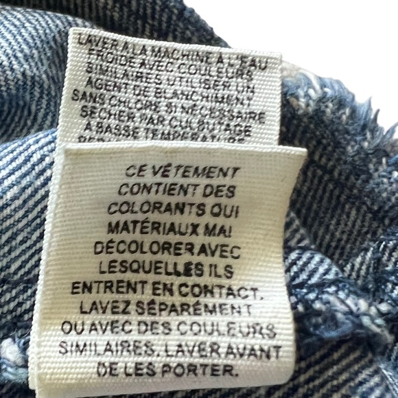 Free People Denim Mini Skirt Size 2 Women's Blue Distressed Raw Hem Boho - Picture 8 of 12